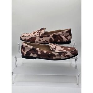 Dolce Vita Maxon Leopard Print Faux Fur Women's Loafers Size 8.5